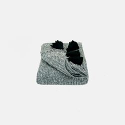 Peseira de Tricot Mescla - Preto