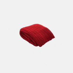 Peseira de Tricot Queimado Neville - Vermelha