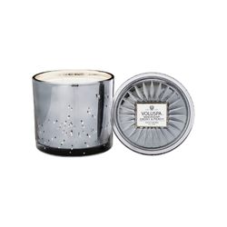 Vela Voluspa Pote de Vidro Grande Makassar Ebony e Peach 150 horas