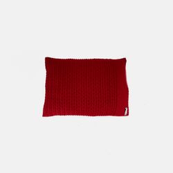 Porta Travesseiro de Tricot Neville - Vermelho Queimado