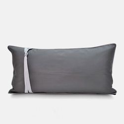 Capa para Almofada de Cama Algodão Retangular 400 fios Barcelona Zinc
