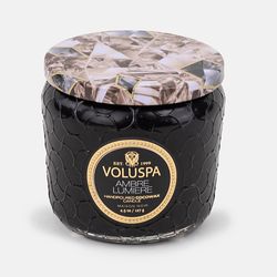 Vela Voluspa Pote Vidro Ambre Lumiere 35 horas
