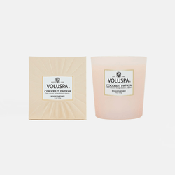 Vela Copo Vidro Classico 60h Coconut Papaya