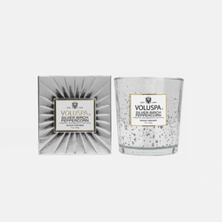 Vela Copo Vidro Classico 60h Silver Birch Peppercorn