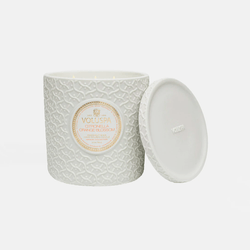 Vela Pote Vidro Luxe +80h Ceramica Citronella Orange Blossom