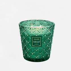 Vela Vaso Pedestal 3 Pavios +80h Noble Fir Garland