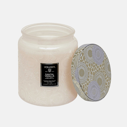 Vela Pote Vidro Luxe 140h - Santal Vanille