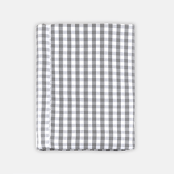 Capa de Duvet Algodão King 230 fios Vichy Cinza Petra