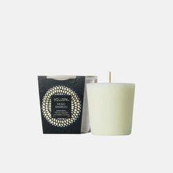 Refil Vela Copo Vidro Classico Moso Bamboo - 60h