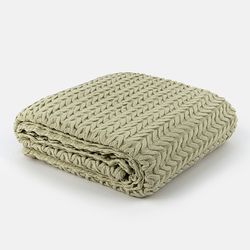 Manta de Tricot Neville Areia