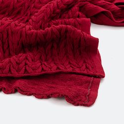 Manta de Tricot Neville Vermelha
