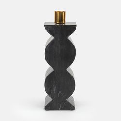 Castiçal Marmore Nero