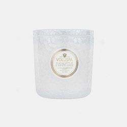Vela Voluspa Pote Vidro Luxe Eucalyptus e White Sage 80 horas