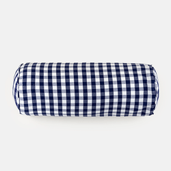 Capa para Rolo de Cama 230 fios Vichy Azul Marinho