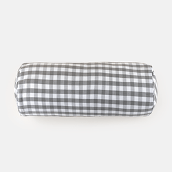 Capa para Rolo de Cama 230 fios Vichy Cinza Petra