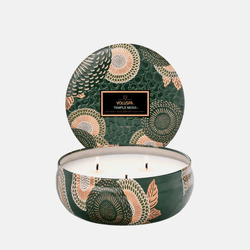 Vela Voluspa em Lata 3 Pavios 60h Relevo - Temple Moss