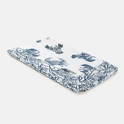 Caminho de Mesa 0,50cm x 1,50m Dupla Face - Aruba Azul