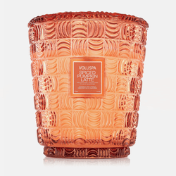 Vela Pote Vidro +250h 5 Pavios Spiced Pumpkin